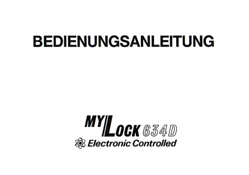 Electronic Controlled "My Lock 634 D"