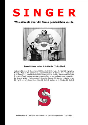 Broschüre "SINGER" (Die Singer Sewing Company Chronik)