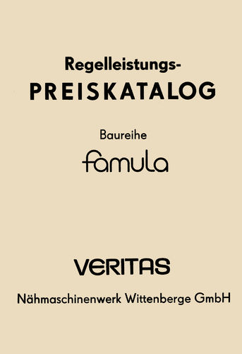 Broschüre "Preiskatalog"